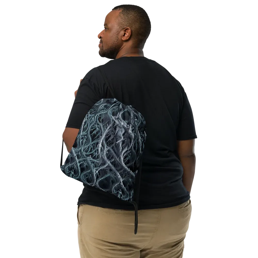 Thornbound Night on Drawstring Bag — Front