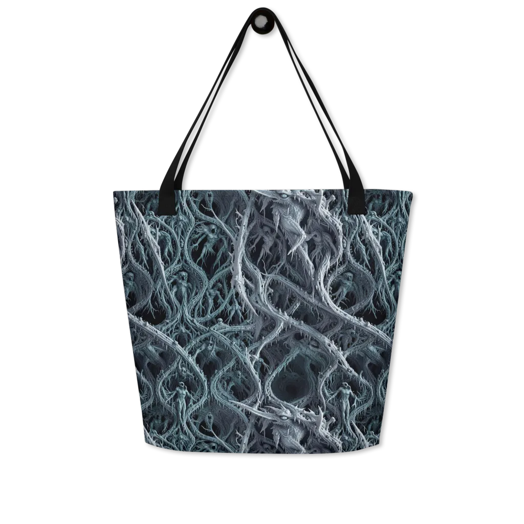 Thornbound Night on Large Tote Bag W/ Pocket — Front