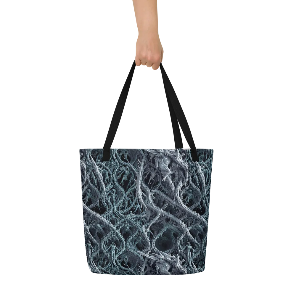 Thornbound Night on Large Tote Bag W/ Pocket — Front