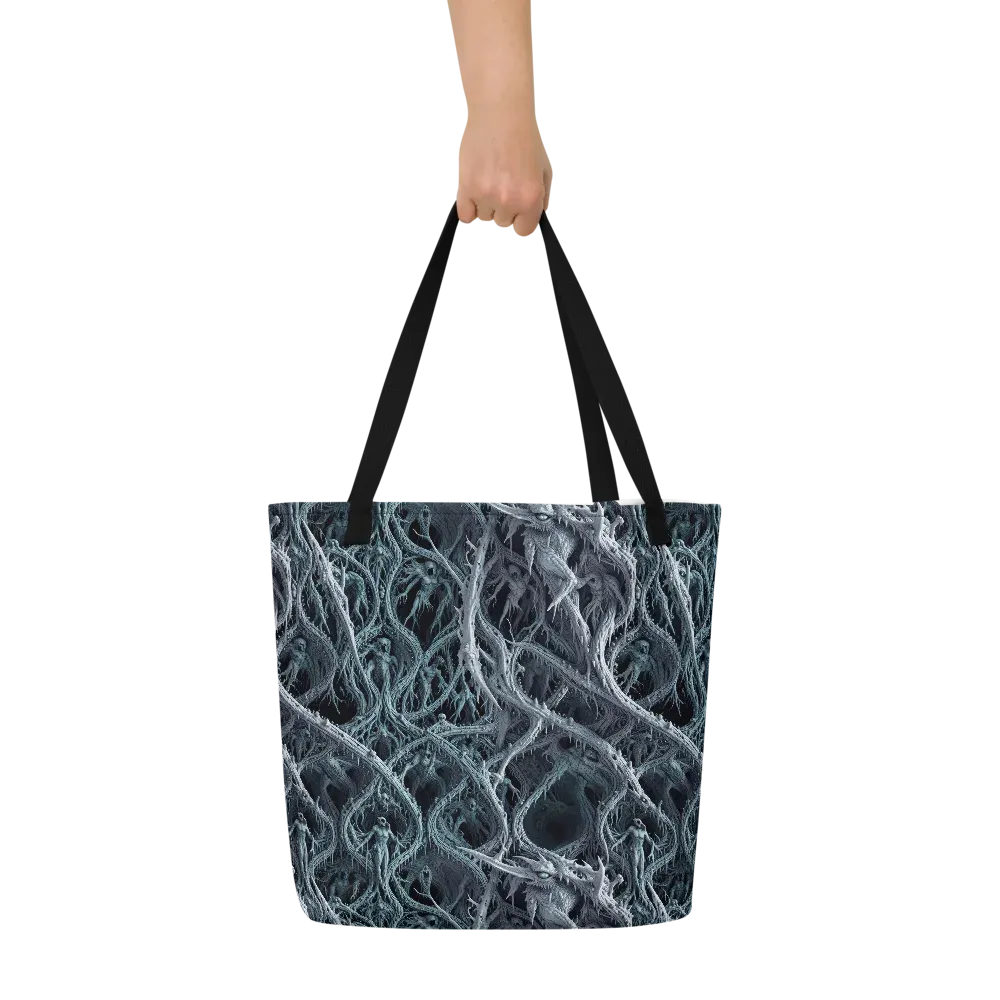 Thornbound Night on Large Tote Bag W/ Pocket — Front