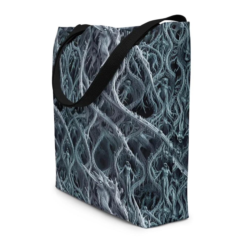 Thornbound Night on Large Tote Bag W/ Pocket — Front