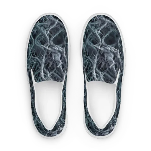 Thornbound Night on a Women's Slip-On Canvas Shoes