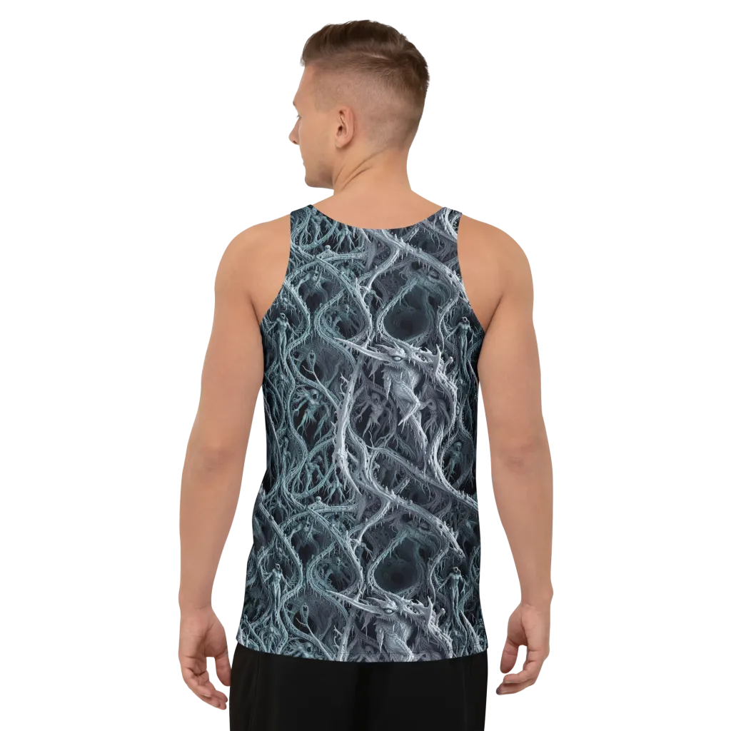 Thornbound Night on Men's Tank Top — Back