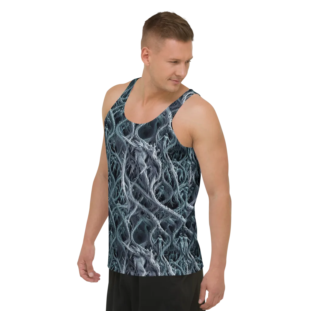 Thornbound Night on Men's Tank Top — Left Front