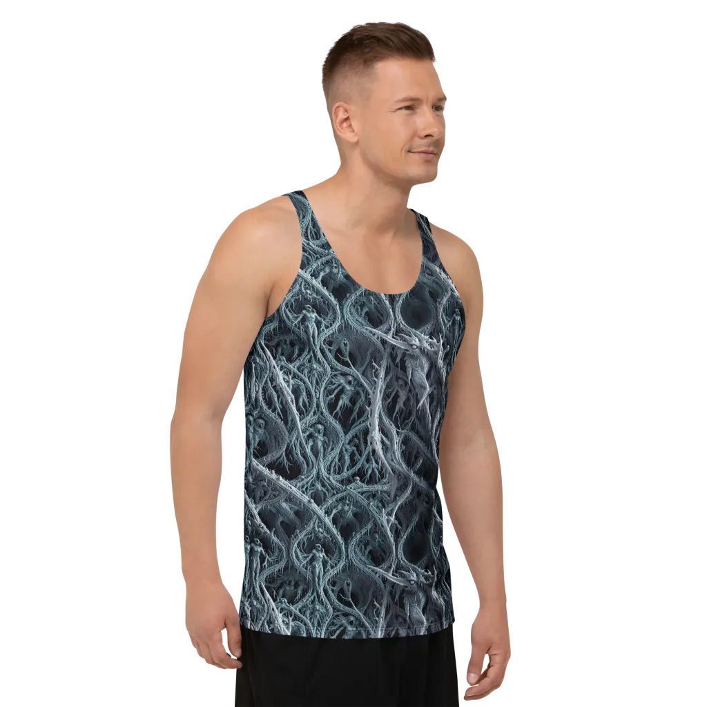 Thornbound Night on Men's Tank Top — Right Front