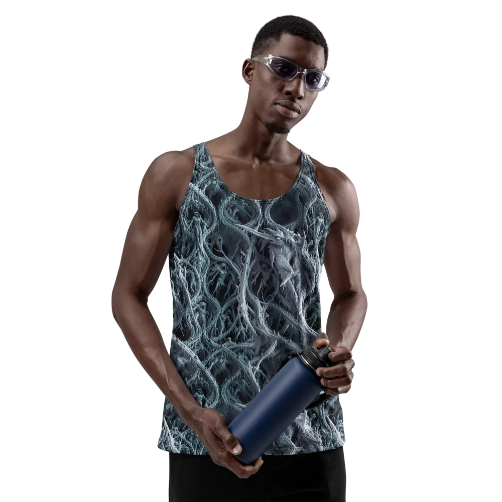 Thornbound Night on Men's Tank Top — Front