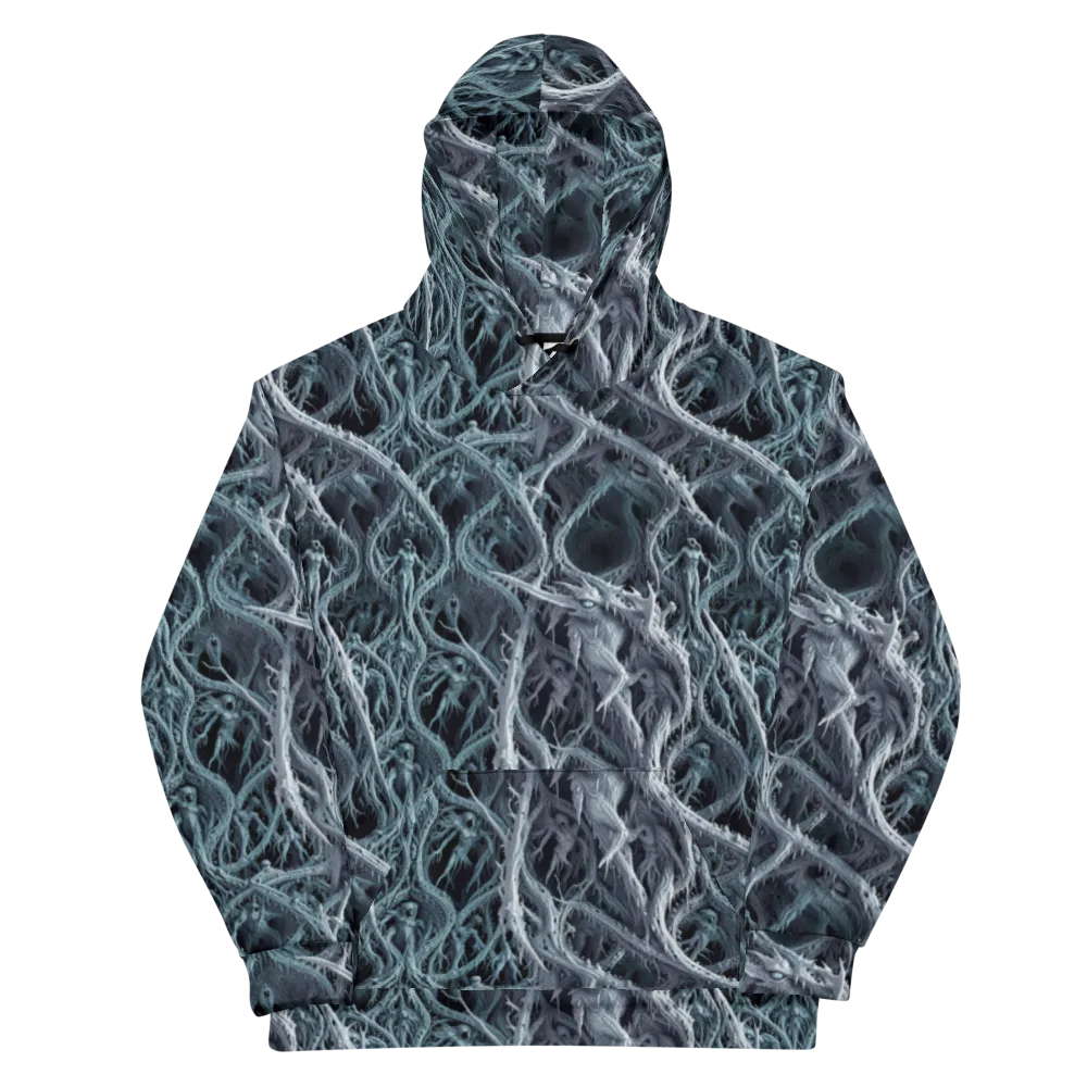 Thornbound Night on Cotton Hoodie — Front