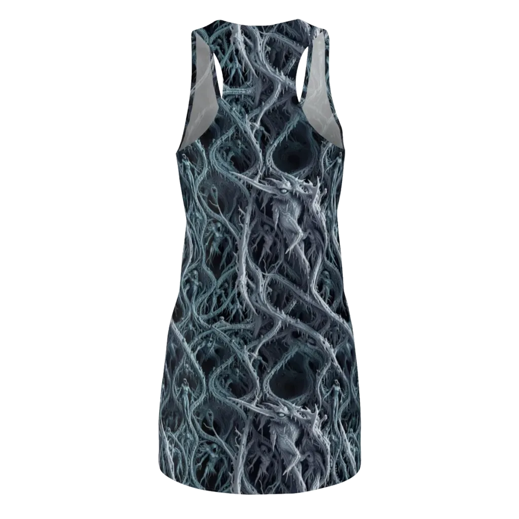 Thornbound Night on Racerback Dress — Back