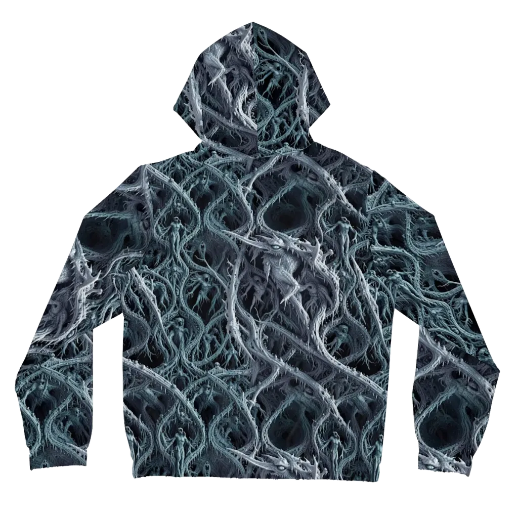 Thornbound Night on Women's Full-Zip Hoodie — Back