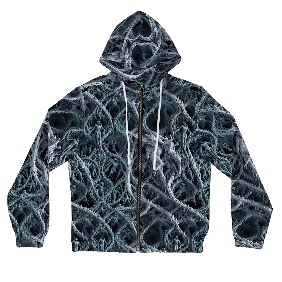 Thornbound Night on Women's Full-Zip Hoodie — Front