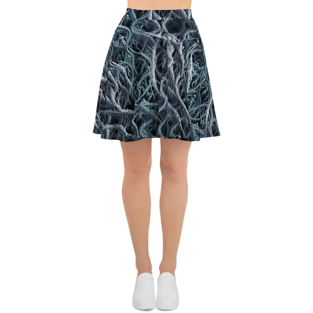 Thornbound Night on Skater Skirt — Front