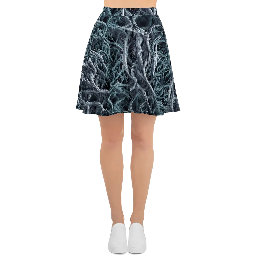 Thornbound Night on Skater Skirt — Front