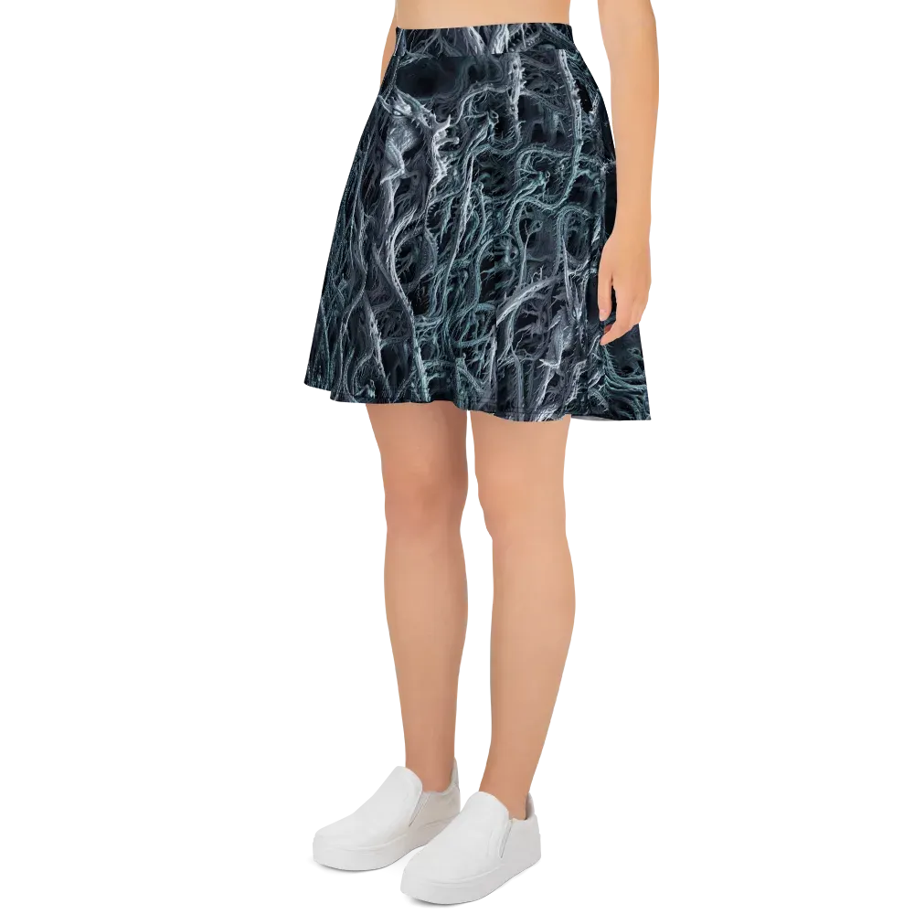Thornbound Night on Skater Skirt — Left