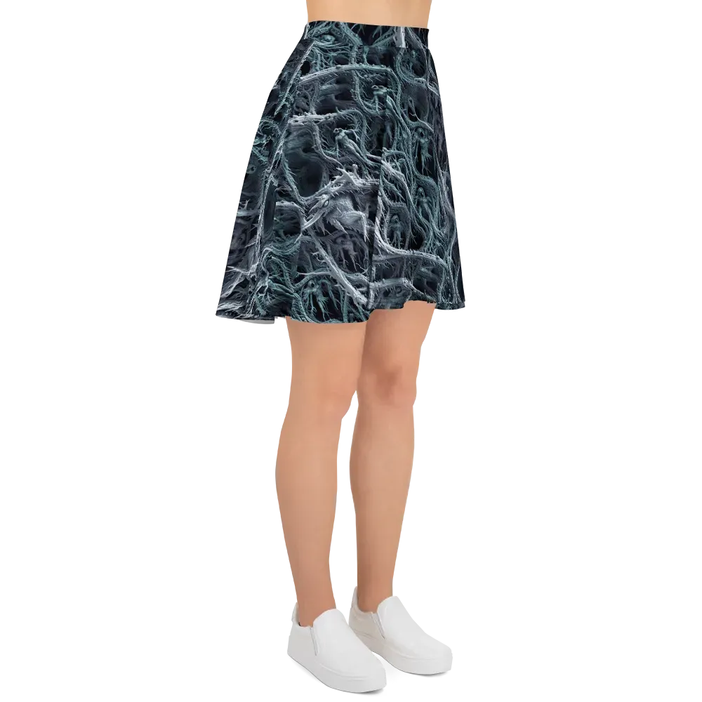 Thornbound Night on Skater Skirt — Right