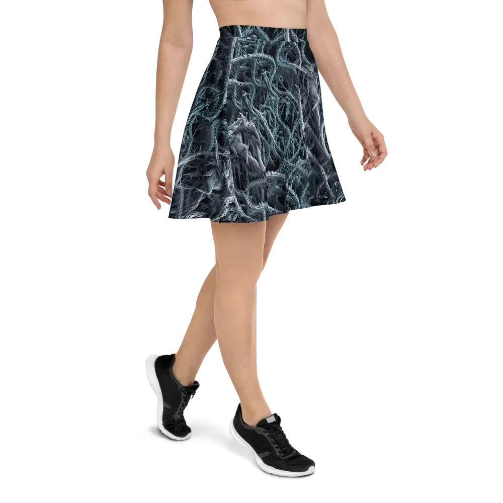 Thornbound Night on Skater Skirt — Right