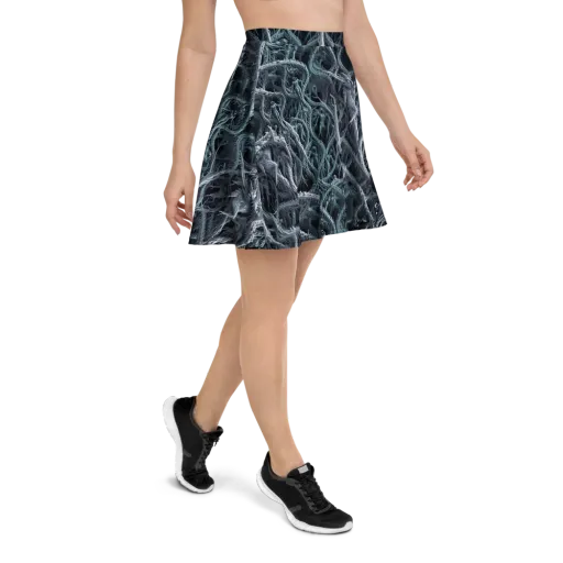 Thornbound Night on a Skater Skirt