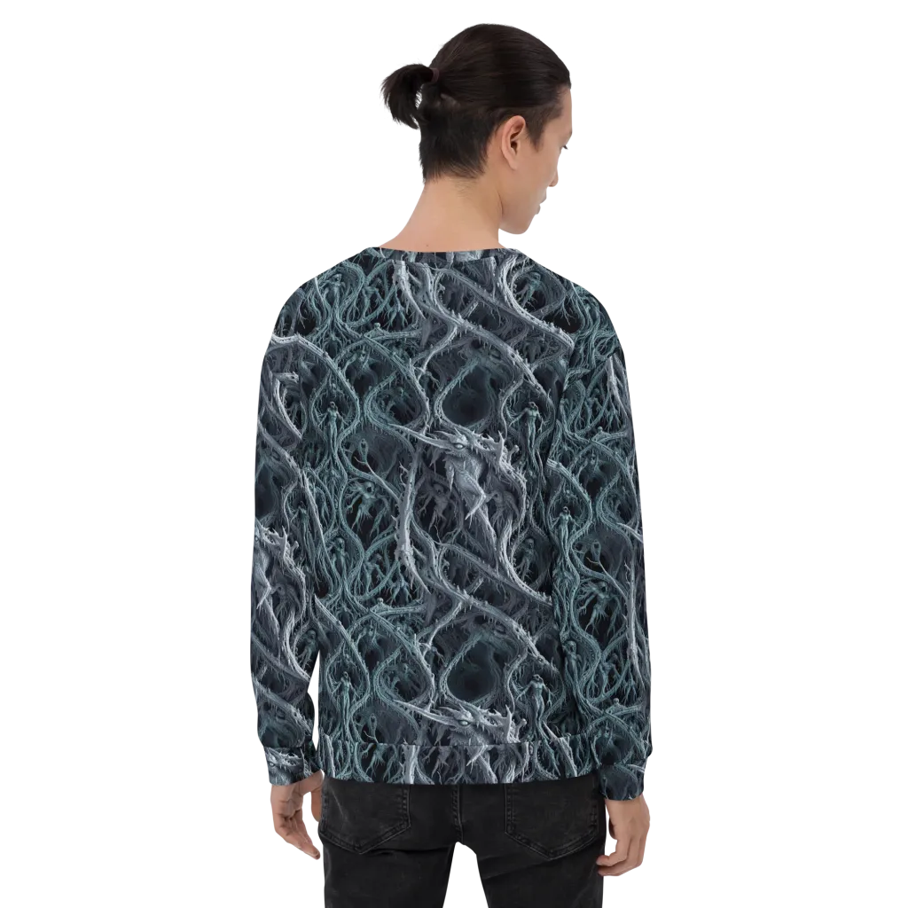 Thornbound Night on Sweatshirt — Back