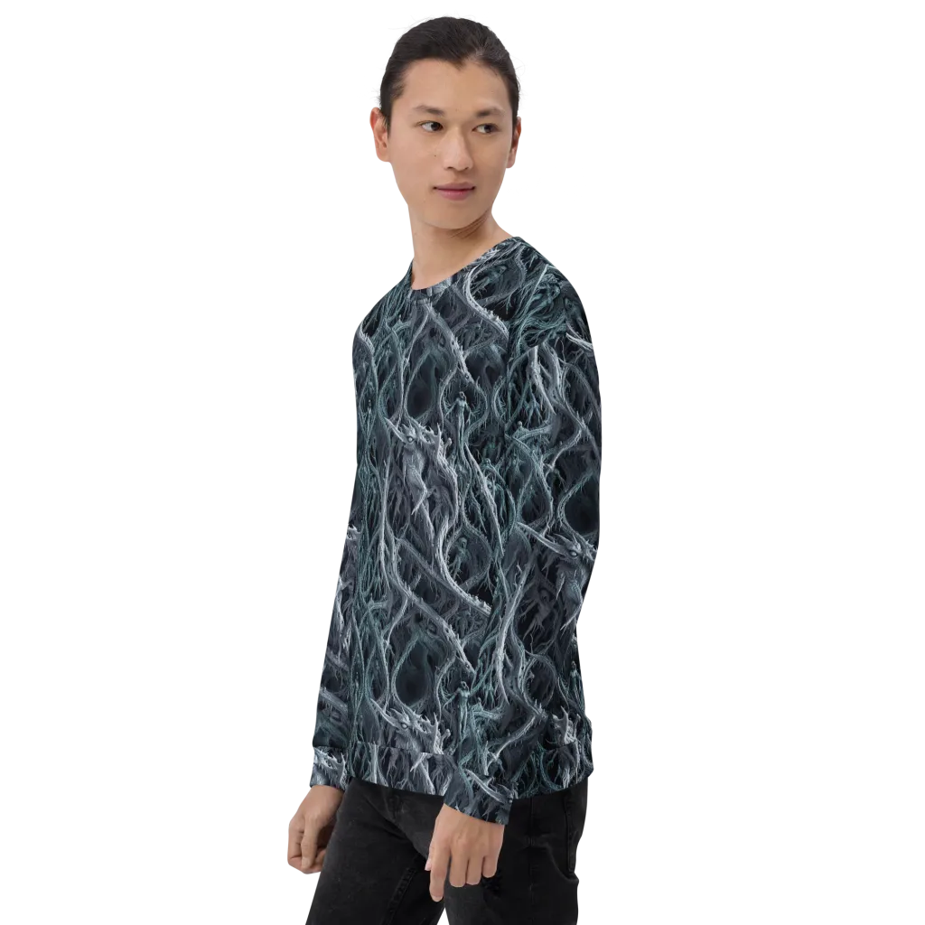 Thornbound Night on Sweatshirt — Left Front
