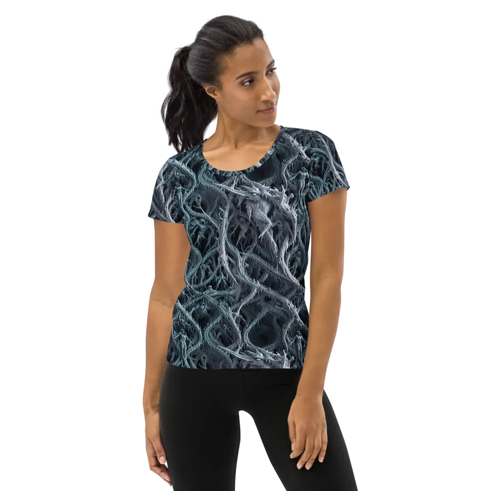 Thornbound Night on Women's Athletic T-Shirt — Front