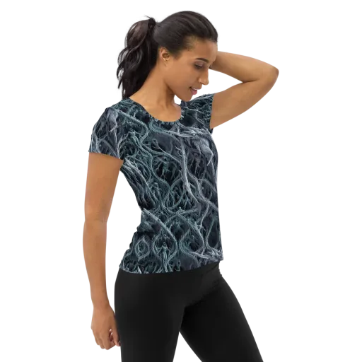 Thornbound Night on a Women's Athletic T-Shirt