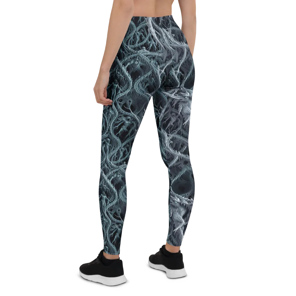 Thornbound Night on Leggings — Back
