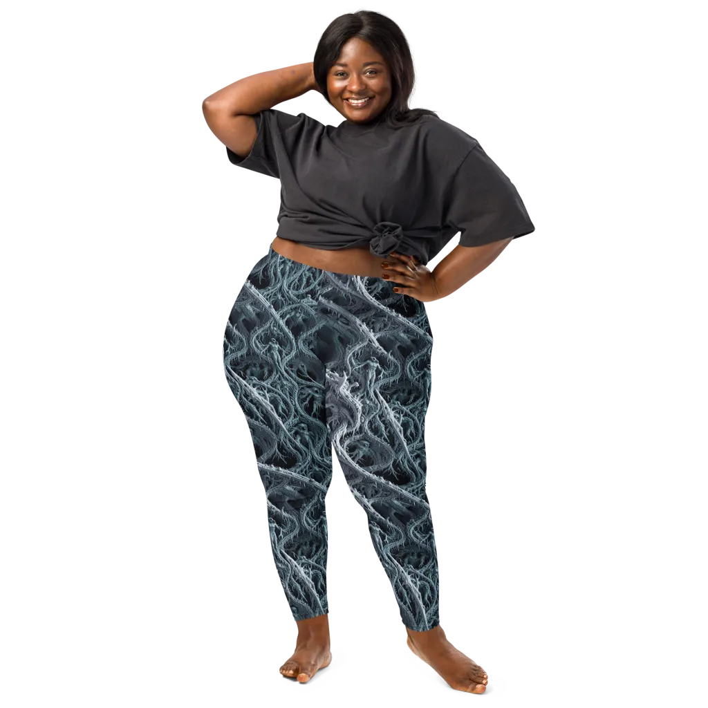 Thornbound Night on Leggings — Front
