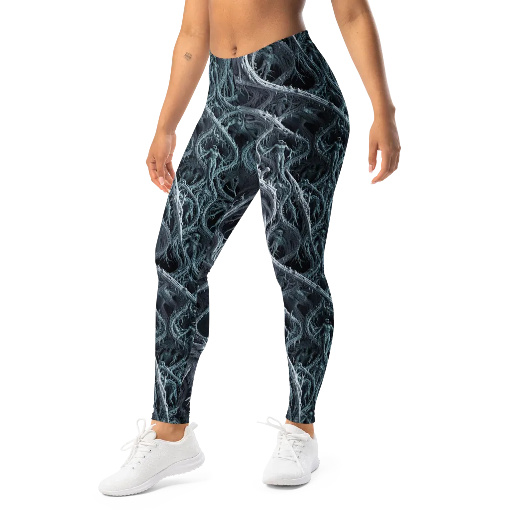 Thornbound Night on Leggings — Left Front