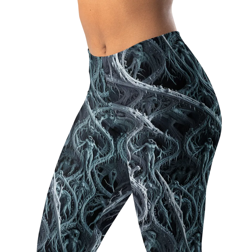 Thornbound Night on Leggings — Left Front