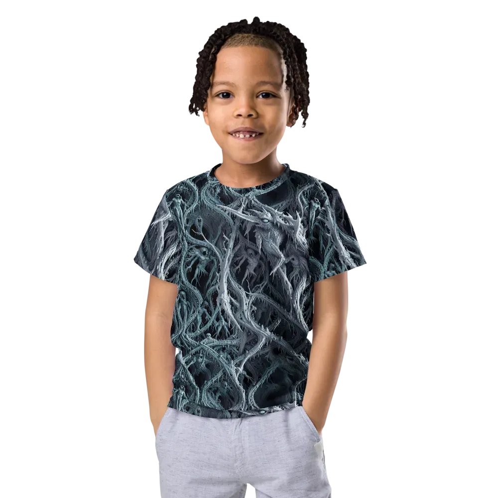 Thornbound Night on Kids Crew Neck T-Shirt — Front