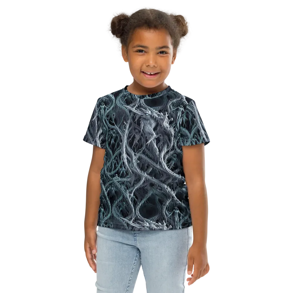 Thornbound Night on Kids Crew Neck T-Shirt — Front