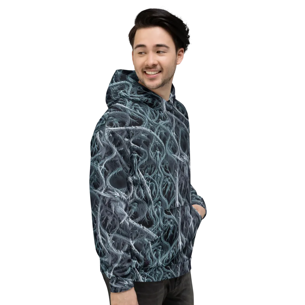 Thornbound Night on Hoodie — Right
