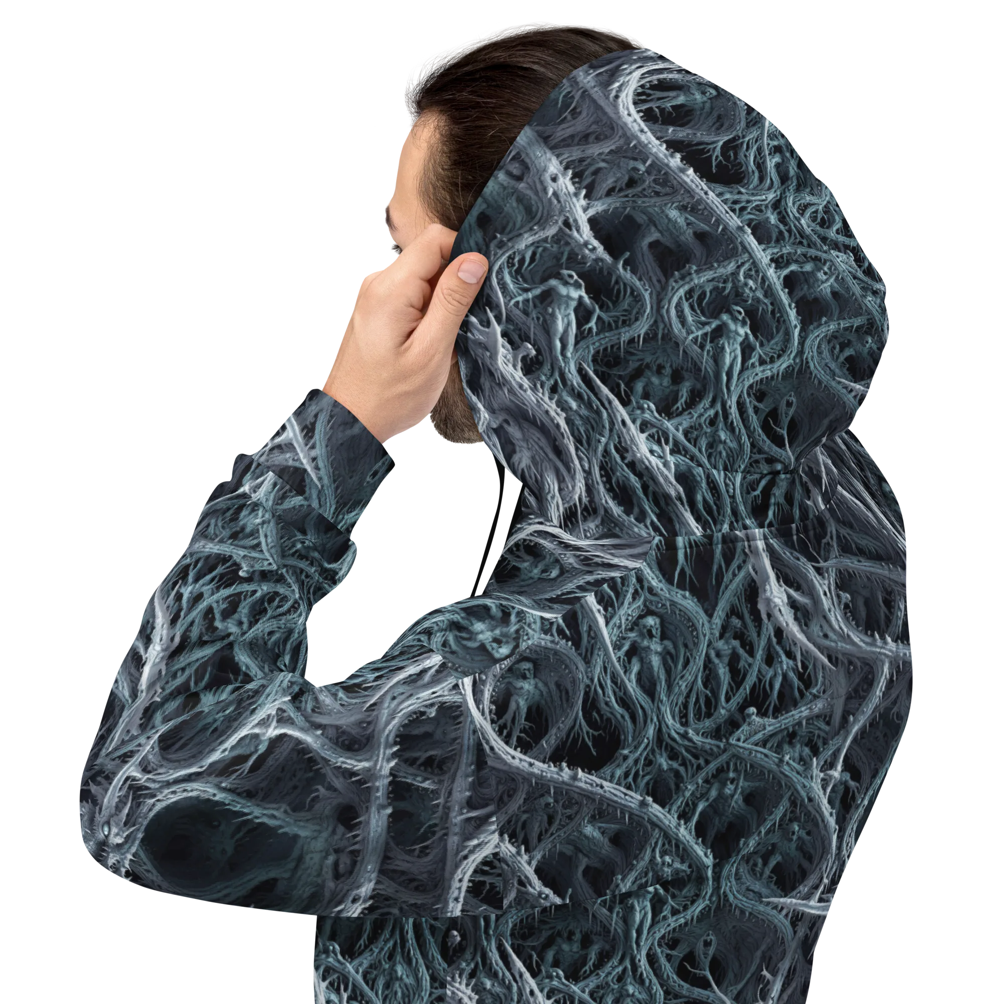Thornbound Night on Hoodie — Back