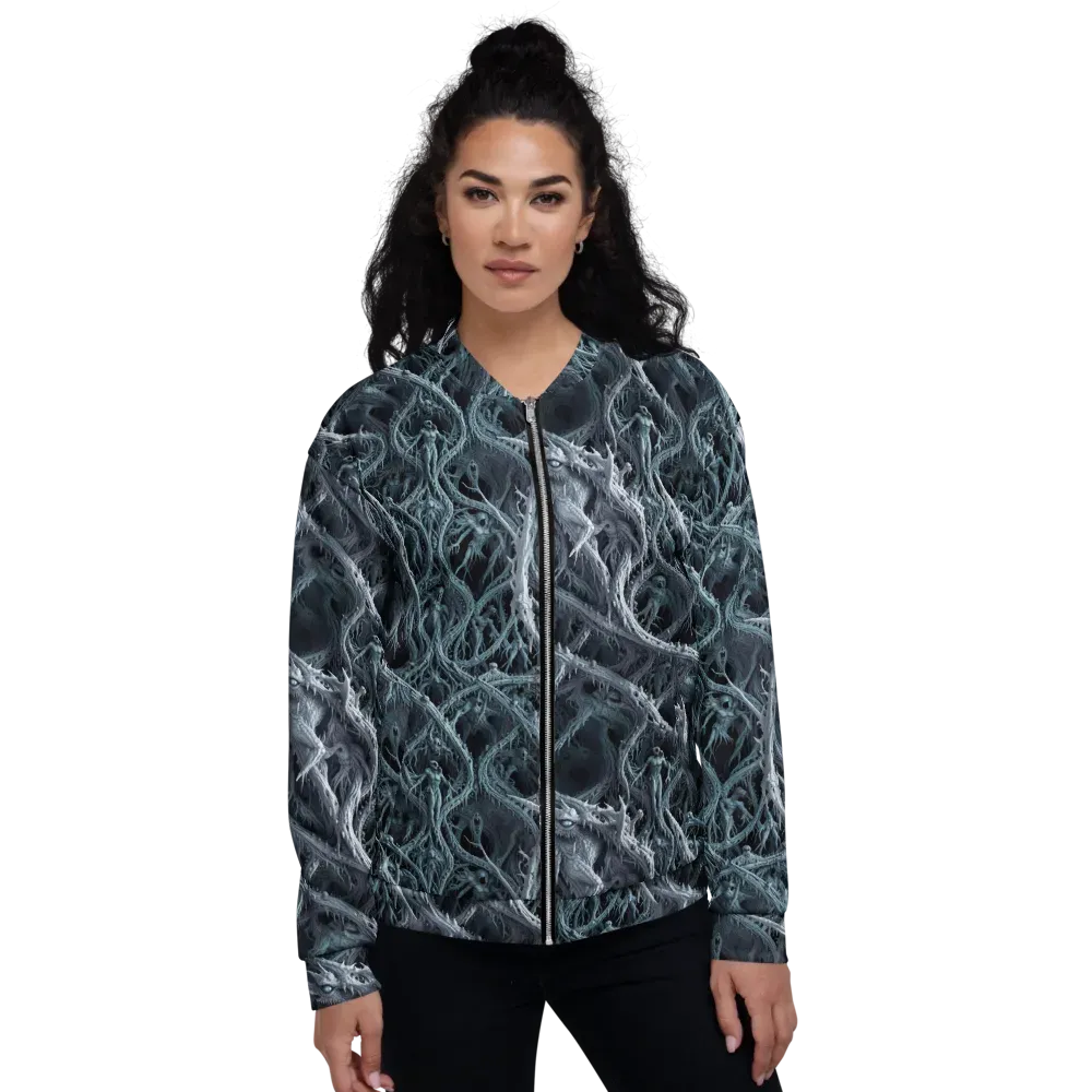 Thornbound Night on Bomber Jacket — Front