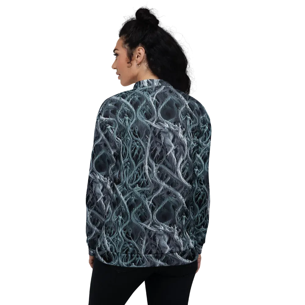 Thornbound Night on Bomber Jacket — Back