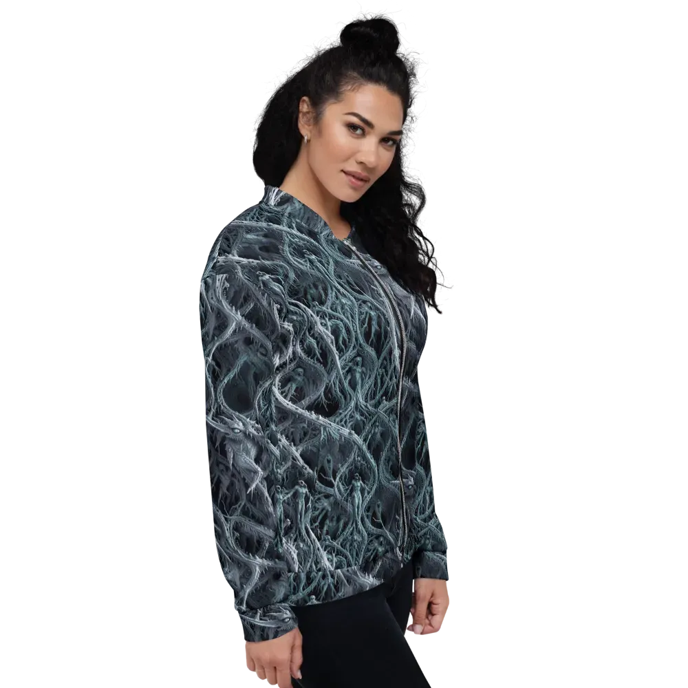 Thornbound Night on Bomber Jacket — Right