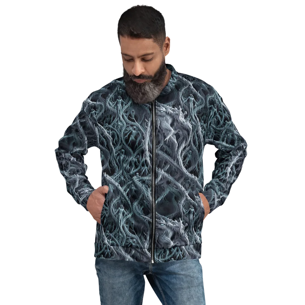 Thornbound Night on Bomber Jacket — Front