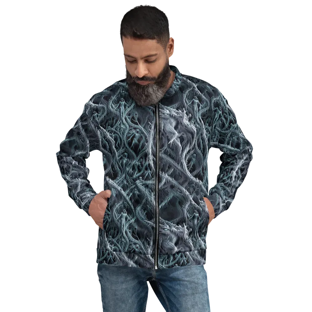 Thornbound Night on Bomber Jacket — Front