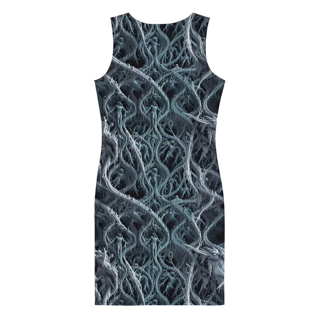 Thornbound Night on Bodycon Dress — Back