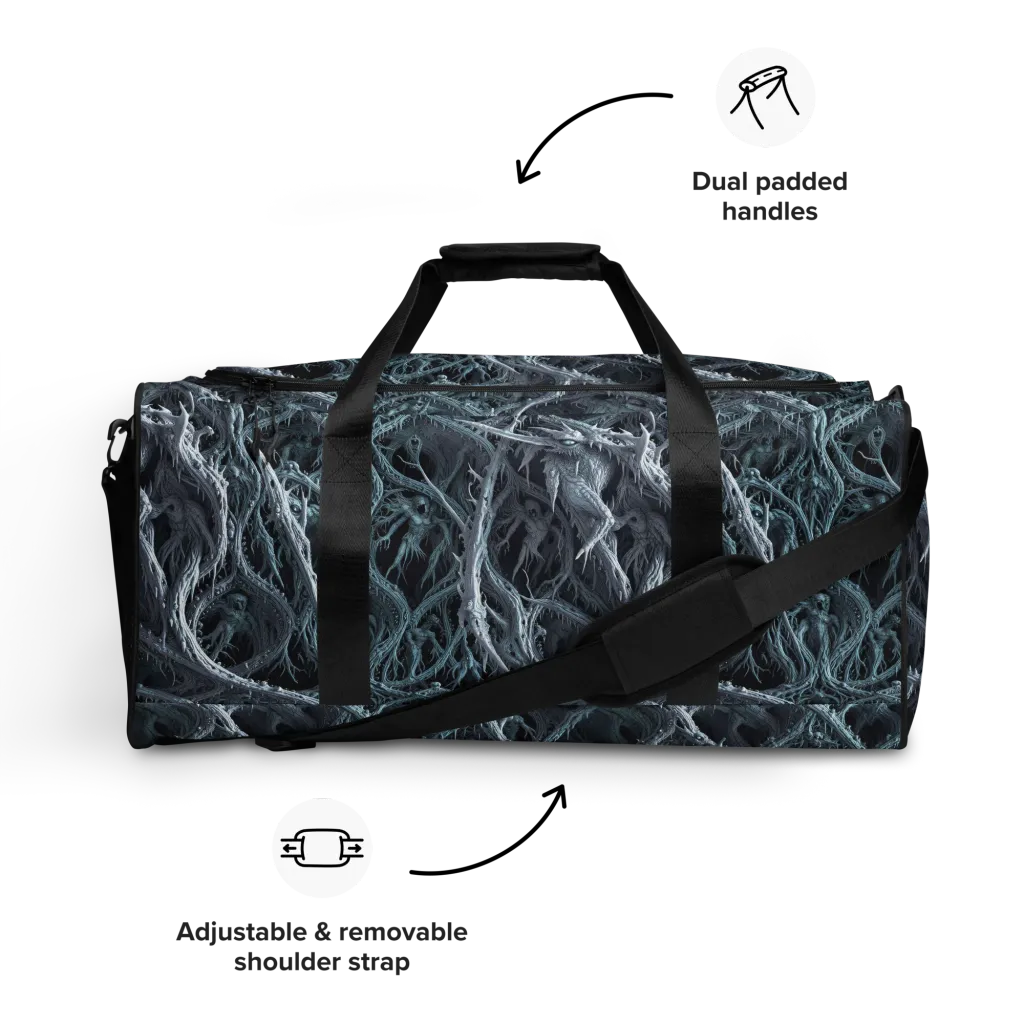 Thornbound Night on Duffle Bag — Front