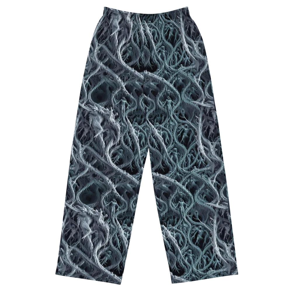 Thornbound Night on Wide-Leg Pants — Front