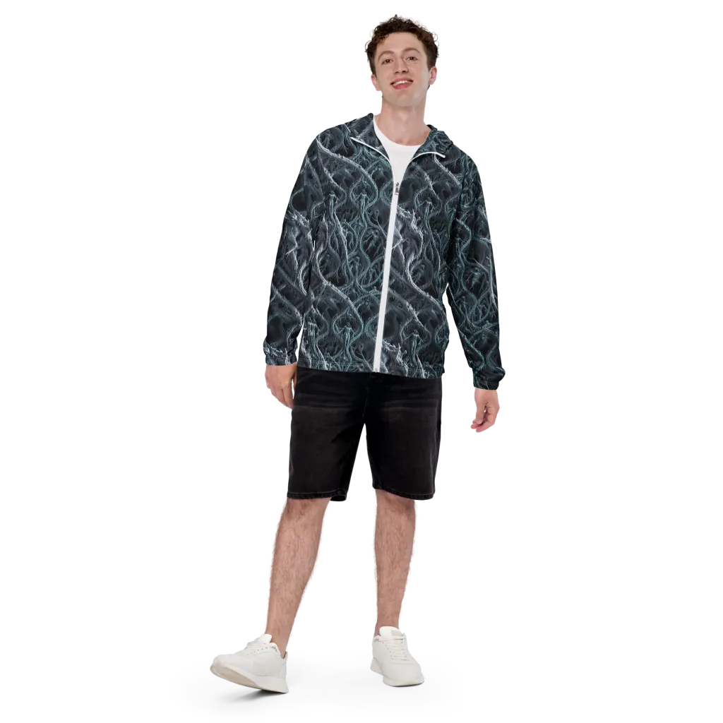 Thornbound Night on Men's Windbreaker — Front