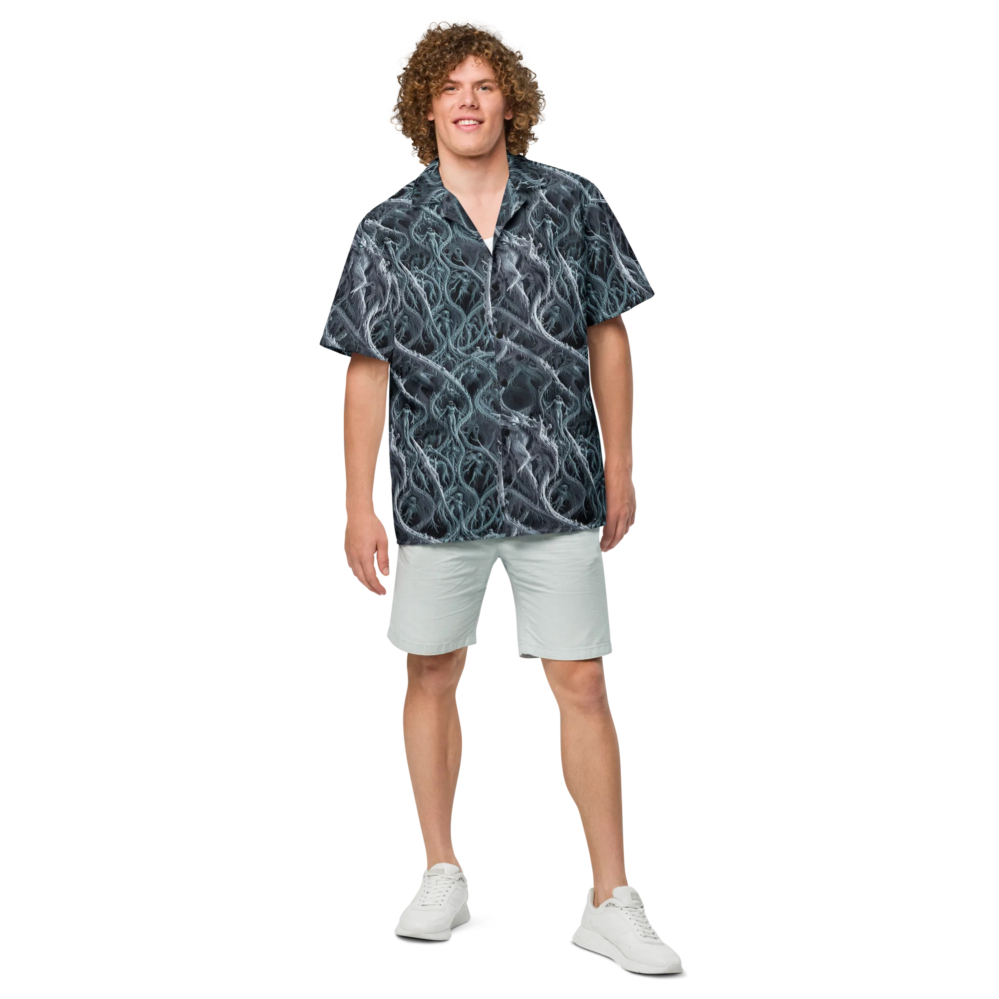 Thornbound Night on Button Shirt — Front