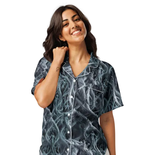 Thornbound Night on a Women's Short Sleeve Pajama Top