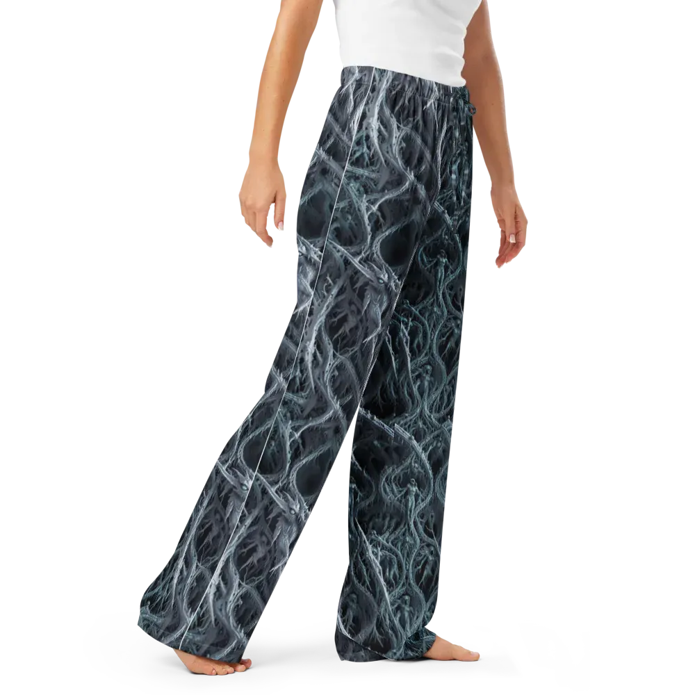 Thornbound Night on Women's Pajama Pants — Right Front