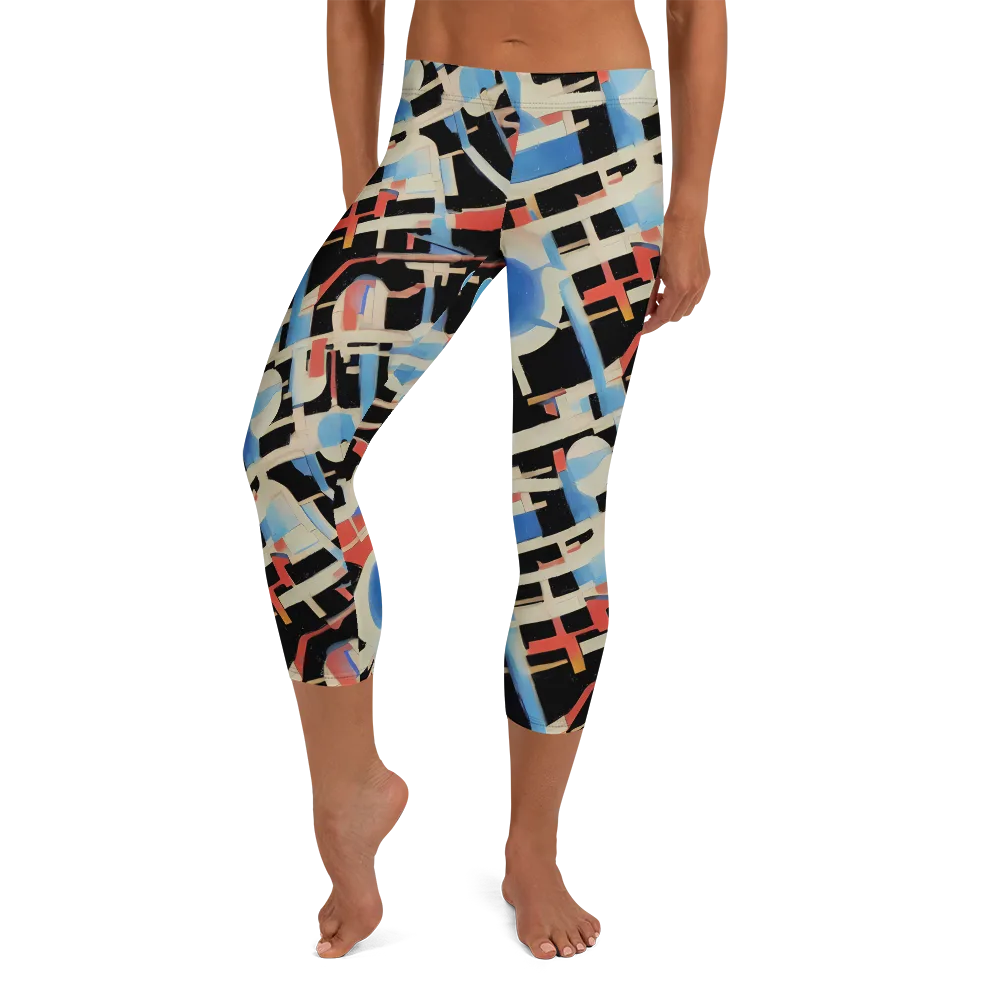 Orbit Deco on Capri Leggings — Front
