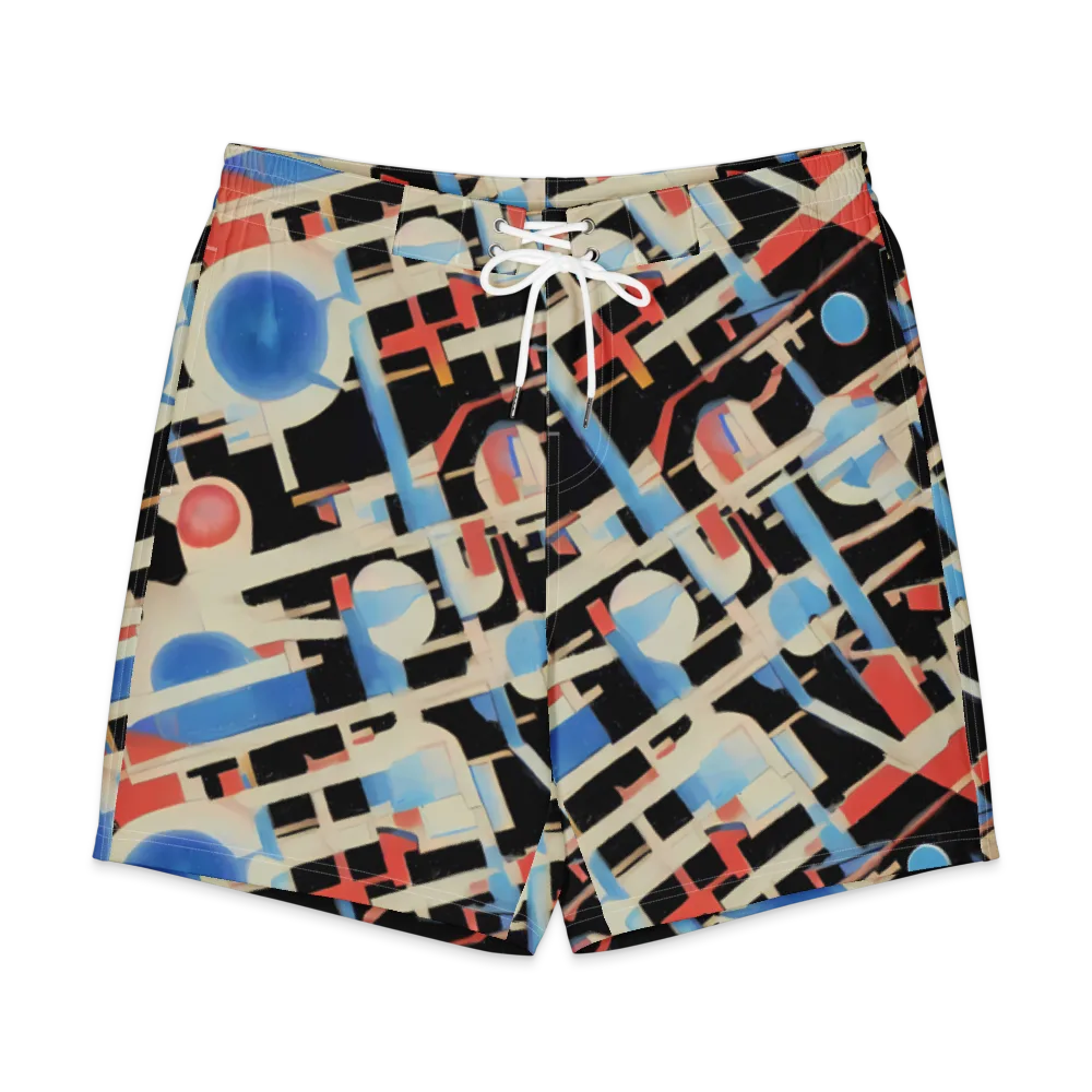 Orbit Deco on Men's Board Shorts — Front
