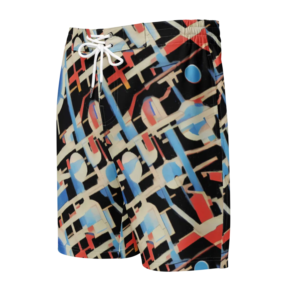 Orbit Deco on Men's Board Shorts — Front