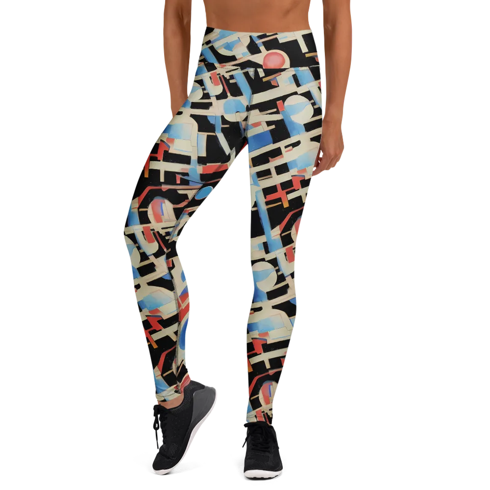 Orbit Deco on Yoga Leggings — Front