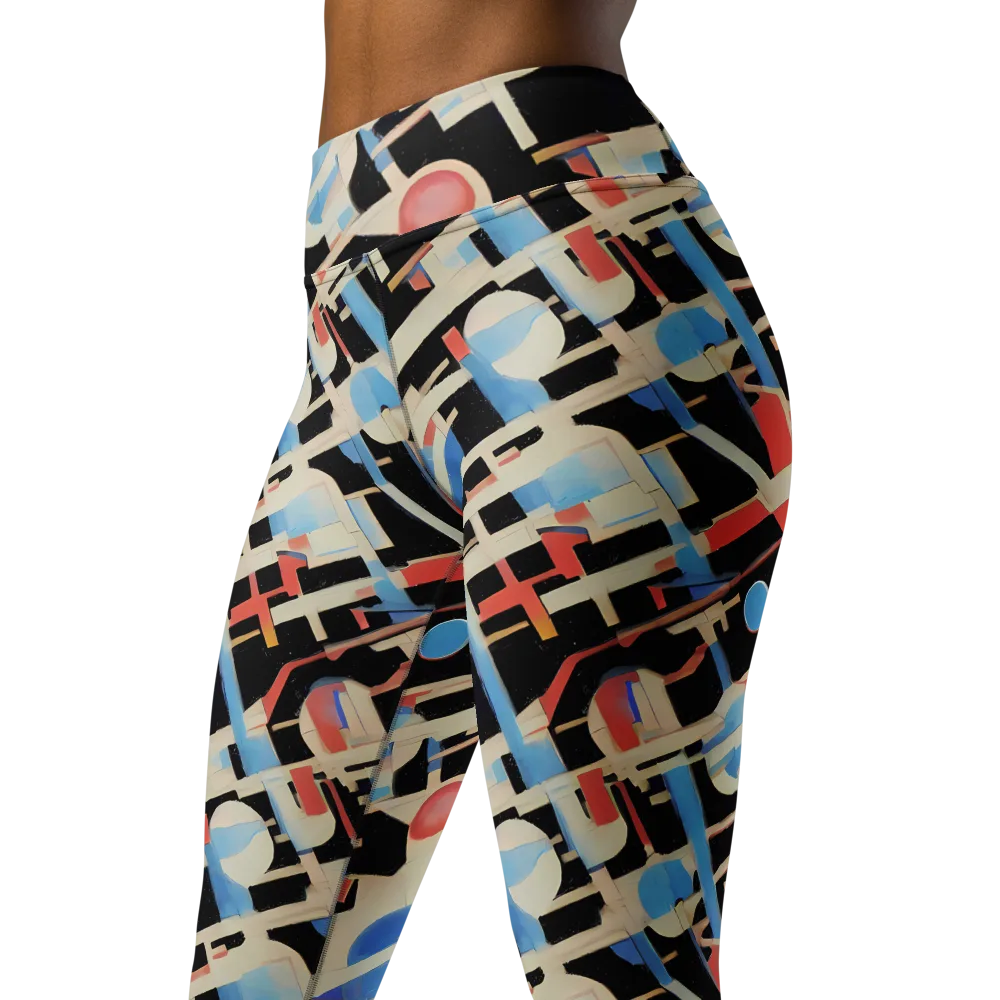 Orbit Deco on Yoga Leggings — Left Front