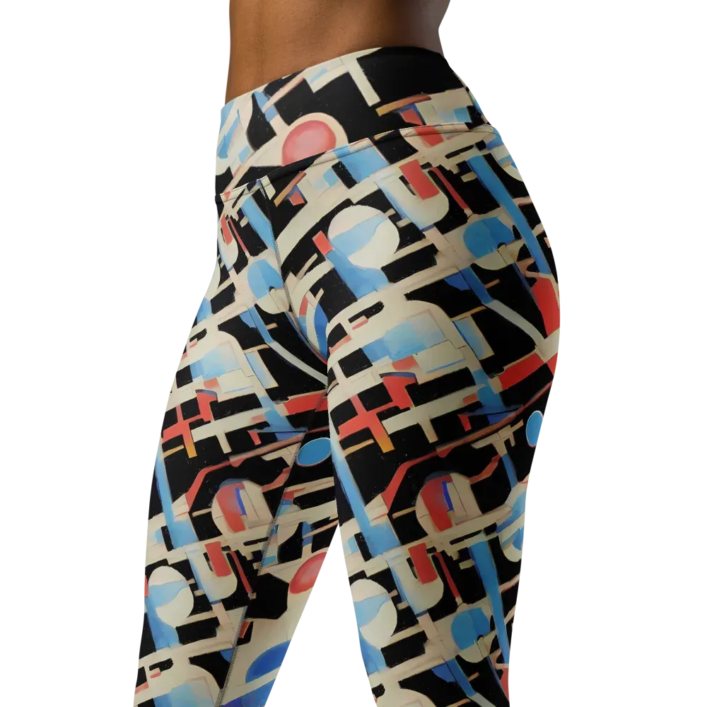 Orbit Deco on Yoga Leggings — Left Front